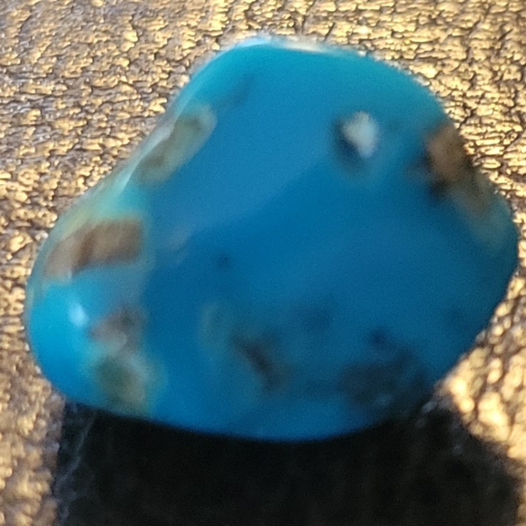 Rare vintage genuine large turquoise nugget with hole for making necklace. - Picture 8 of 8